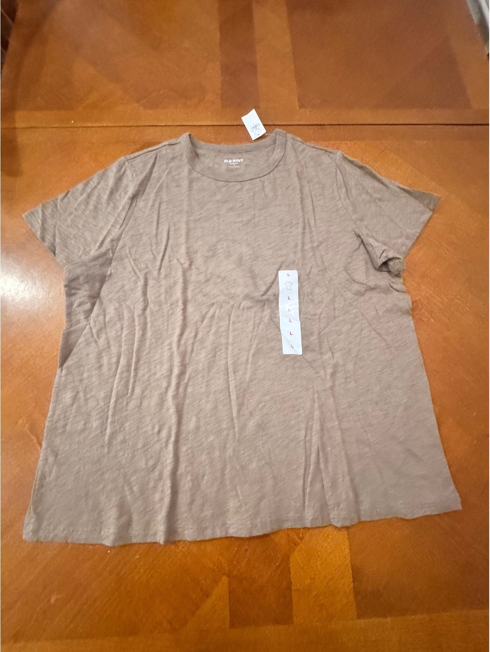 Old Navy Everyday Brown Cotton T-Shirt L 2920